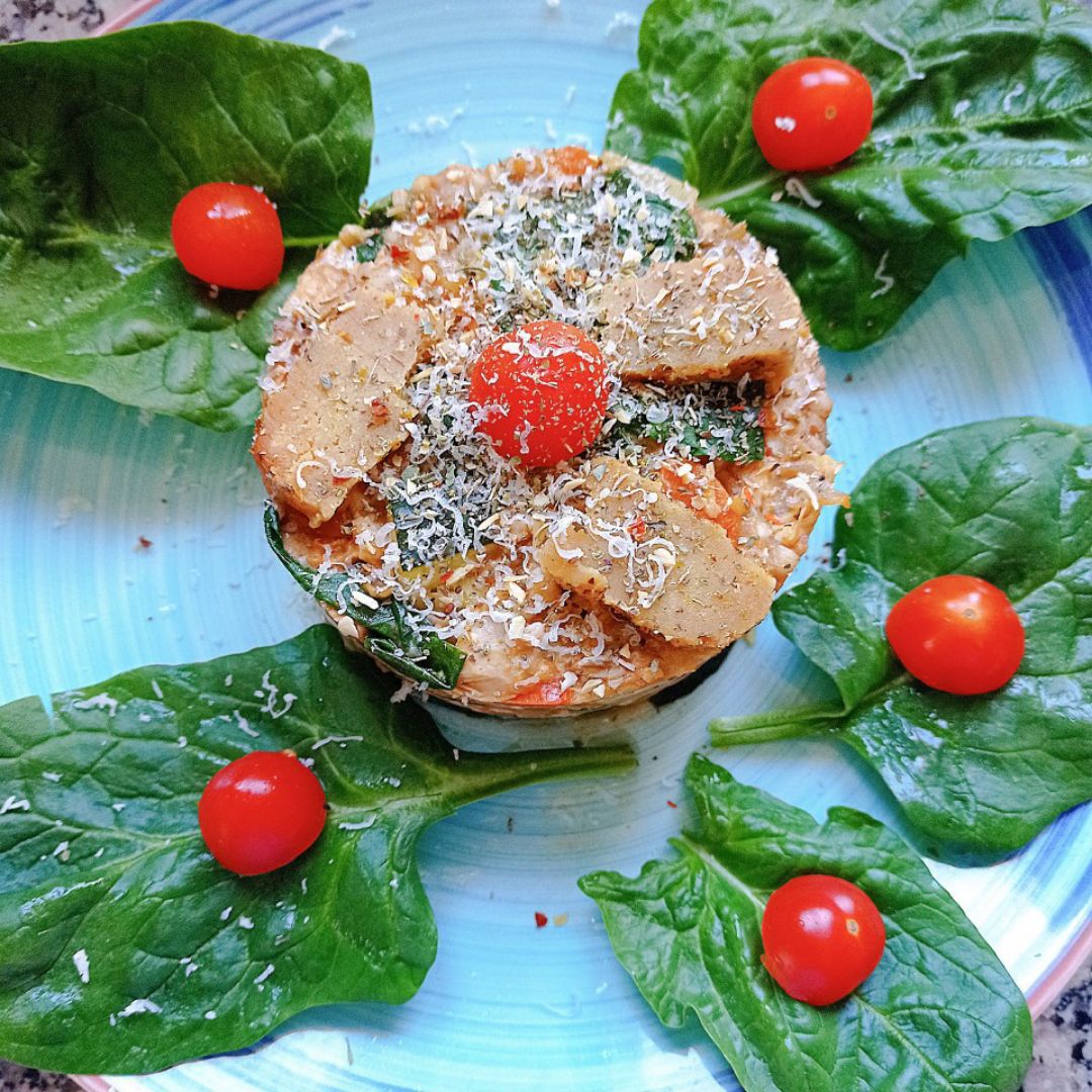 Risotto de trigo sarraceno con pollo y verduras 🍗🥒🥬🥕 Risotto de trigo sarraceno con pollo y verduras 🍗🥒🥬🥕