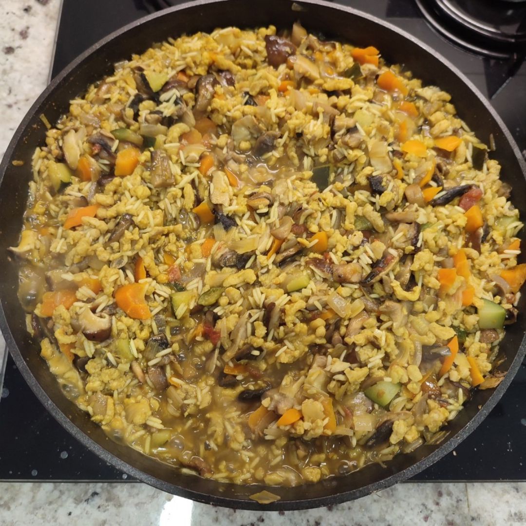 Arroz con verduras y setas Arroz con verduras y setas