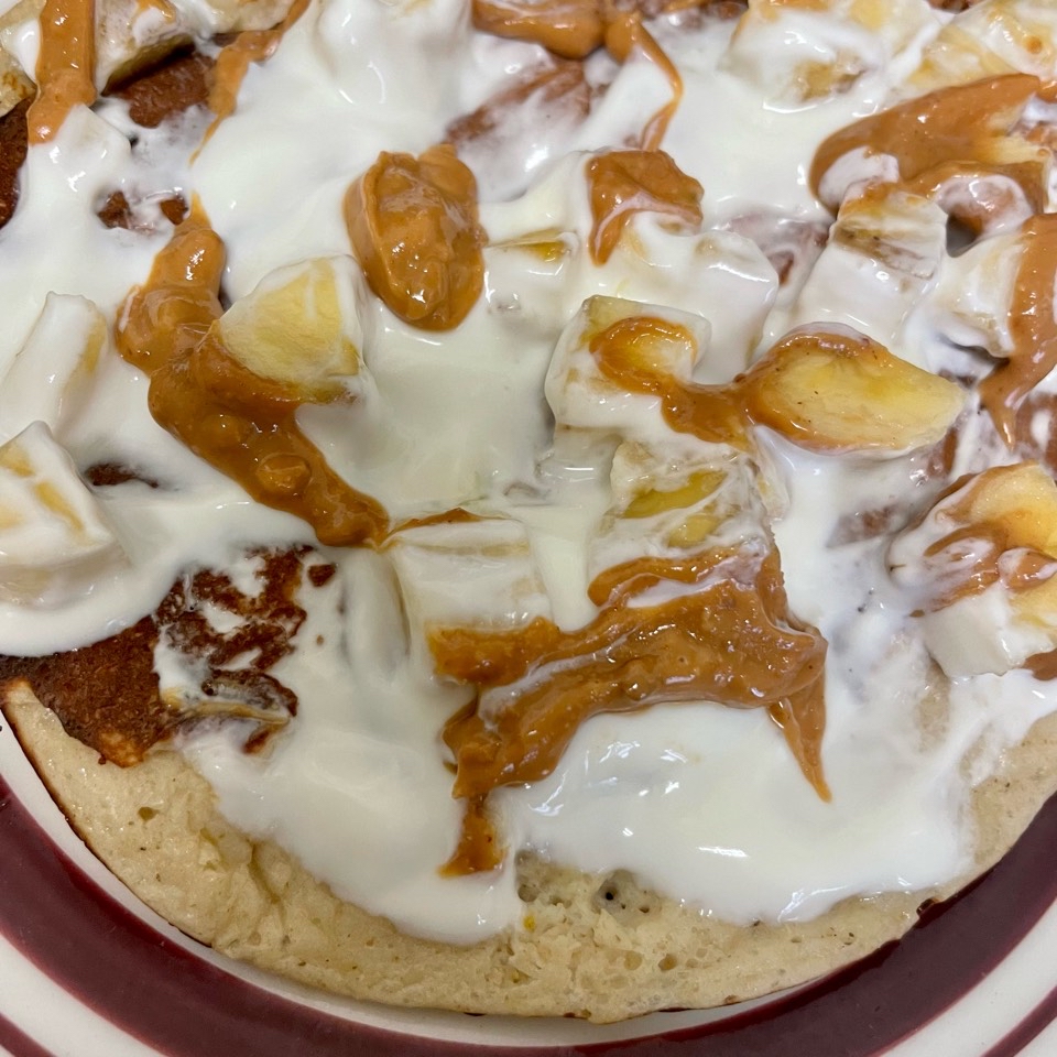 Tortitas de plátano y yogurt 