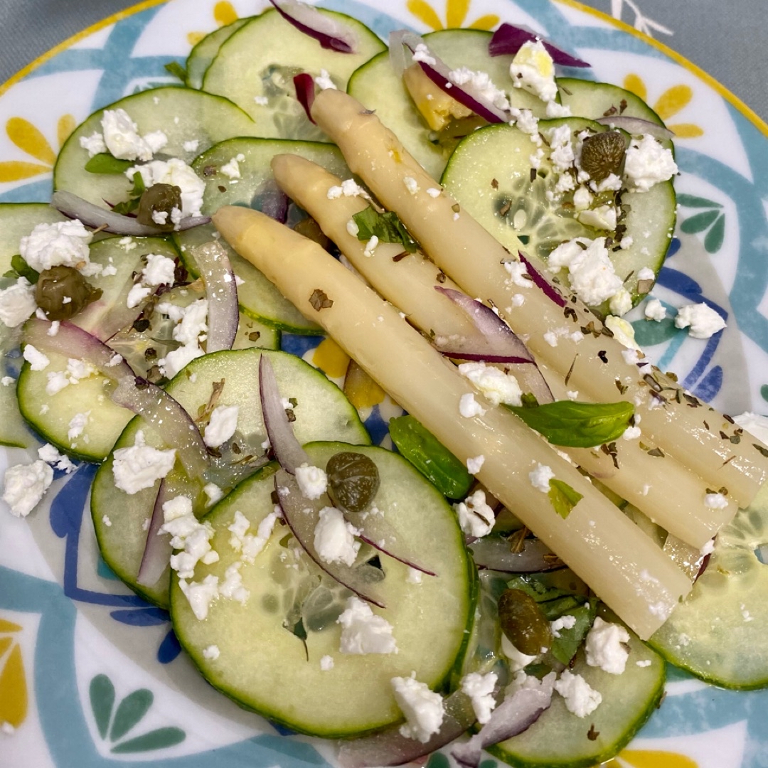 Carpaccio de pepino y espĆ”rragos š„ Paso 1 Carpaccio de pepino y espĆ”rragos š„ Paso 1