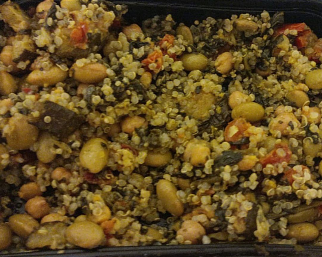 Garbanzos con quinoa 
