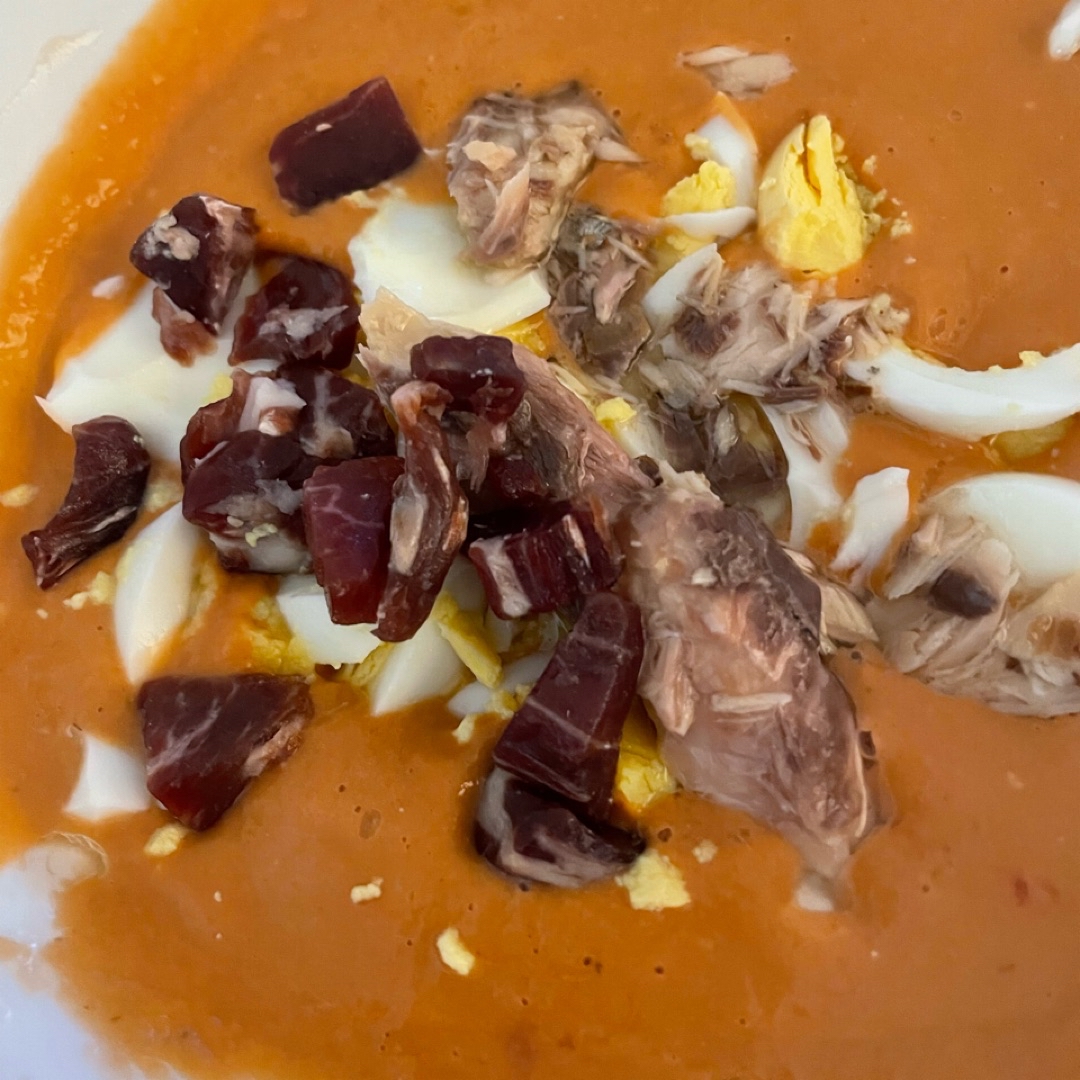Salmorejo de aguacate Salmorejo de aguacate