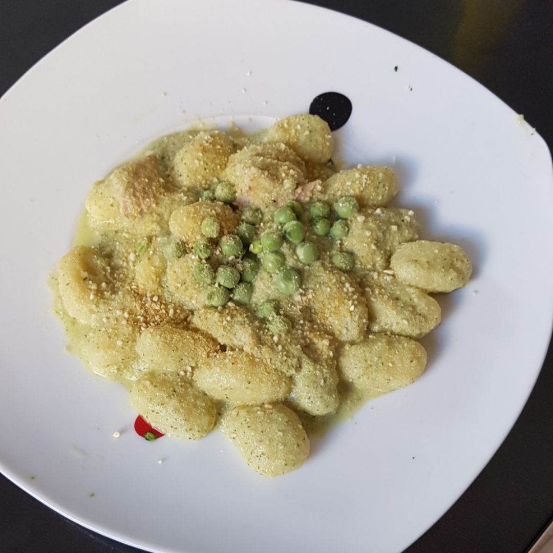 Ñoquis con salsa de calabacín Ñoquis con salsa de calabacín