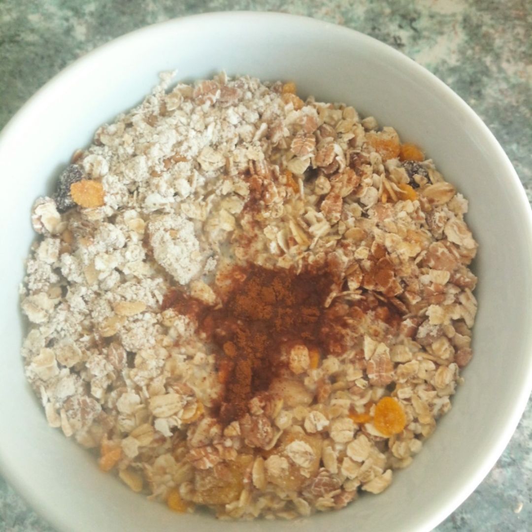 Avena con semillas de lino y especias Avena con semillas de lino y especias