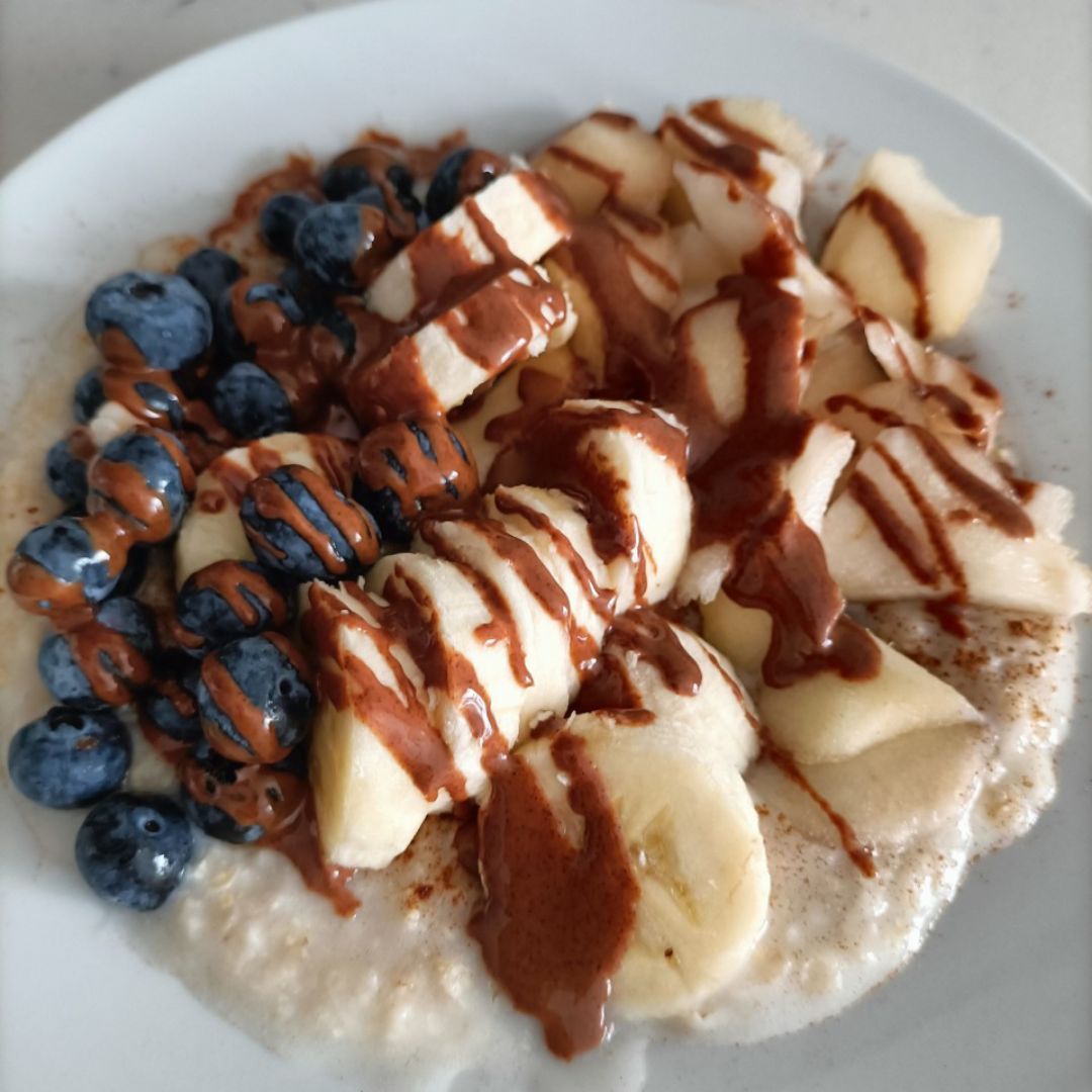 Porridge de avena al microondas 