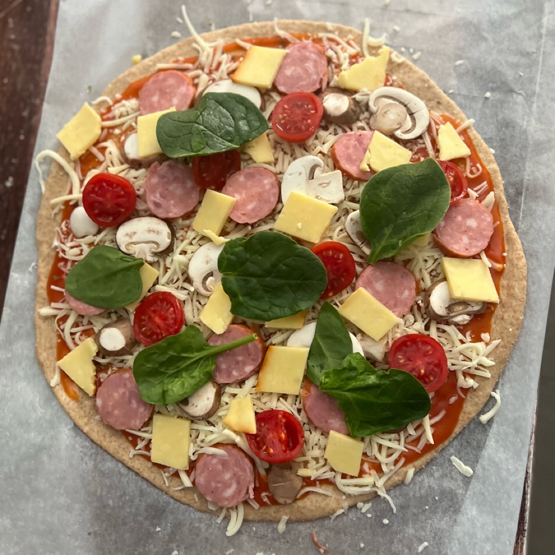 Base para pizza de espelta  Paso 6