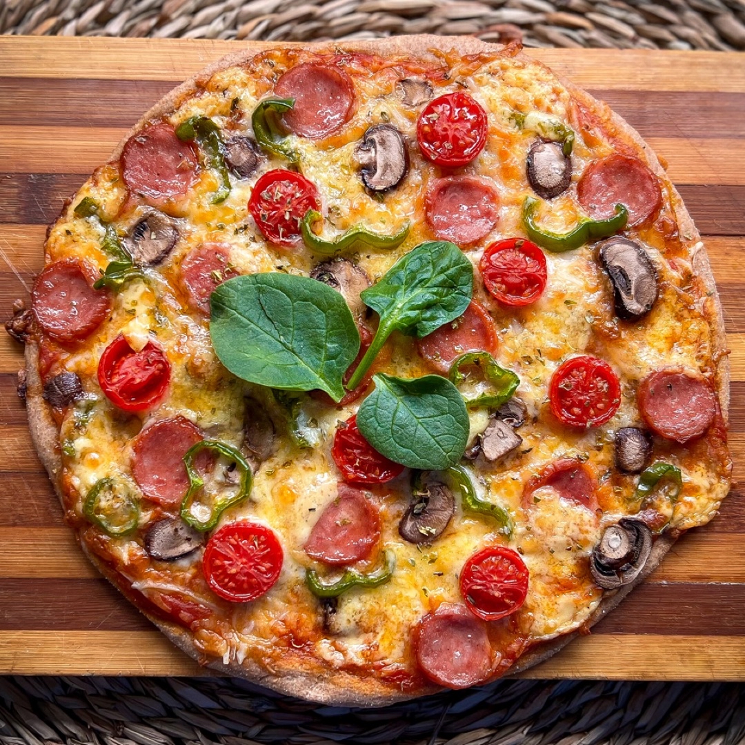 Base para pizza de espelta  Paso 7