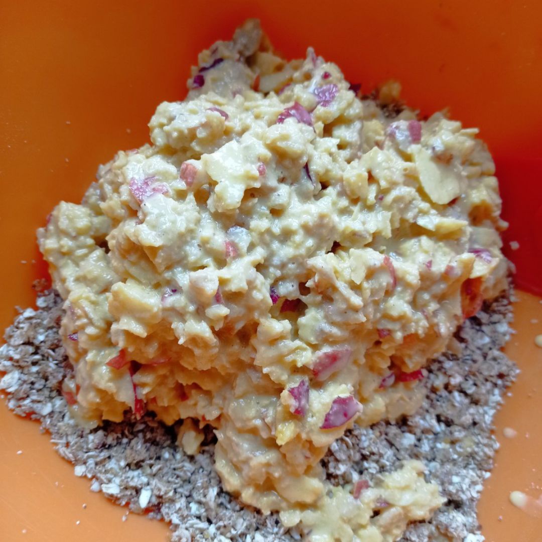 Galletitas de manzana 🍎, avena y crema de anacardos 🍪🍪🍪 Paso 3 Galletitas de manzana 🍎, avena y crema de anacardos 🍪🍪🍪 Paso 3