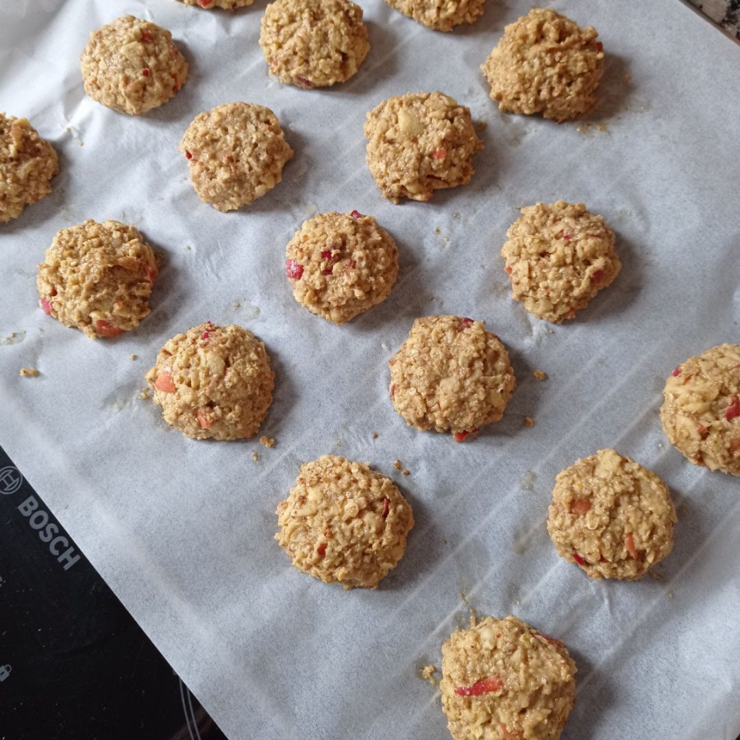 Galletitas de manzana 🍎, avena y crema de anacardos 🍪🍪🍪 Paso 4 Galletitas de manzana 🍎, avena y crema de anacardos 🍪🍪🍪 Paso 4