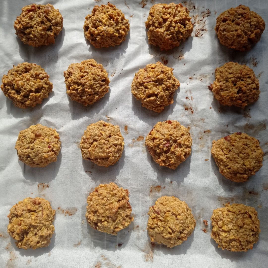 Galletitas de manzana 🍎, avena y crema de anacardos 🍪🍪🍪 Paso 4 Galletitas de manzana 🍎, avena y crema de anacardos 🍪🍪🍪 Paso 4