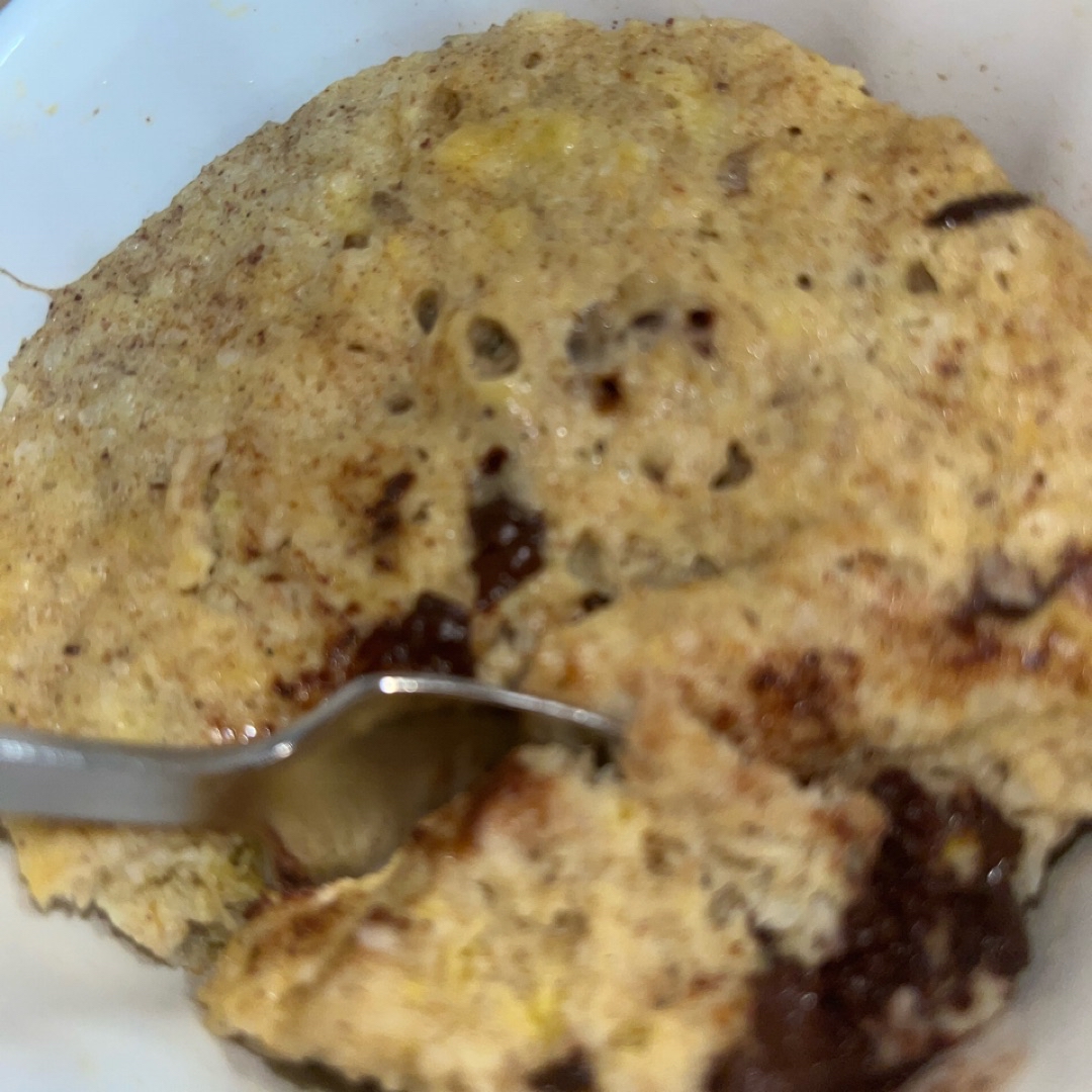 Mugcake de coco y plátano 🍌 Mugcake de coco y plátano 🍌