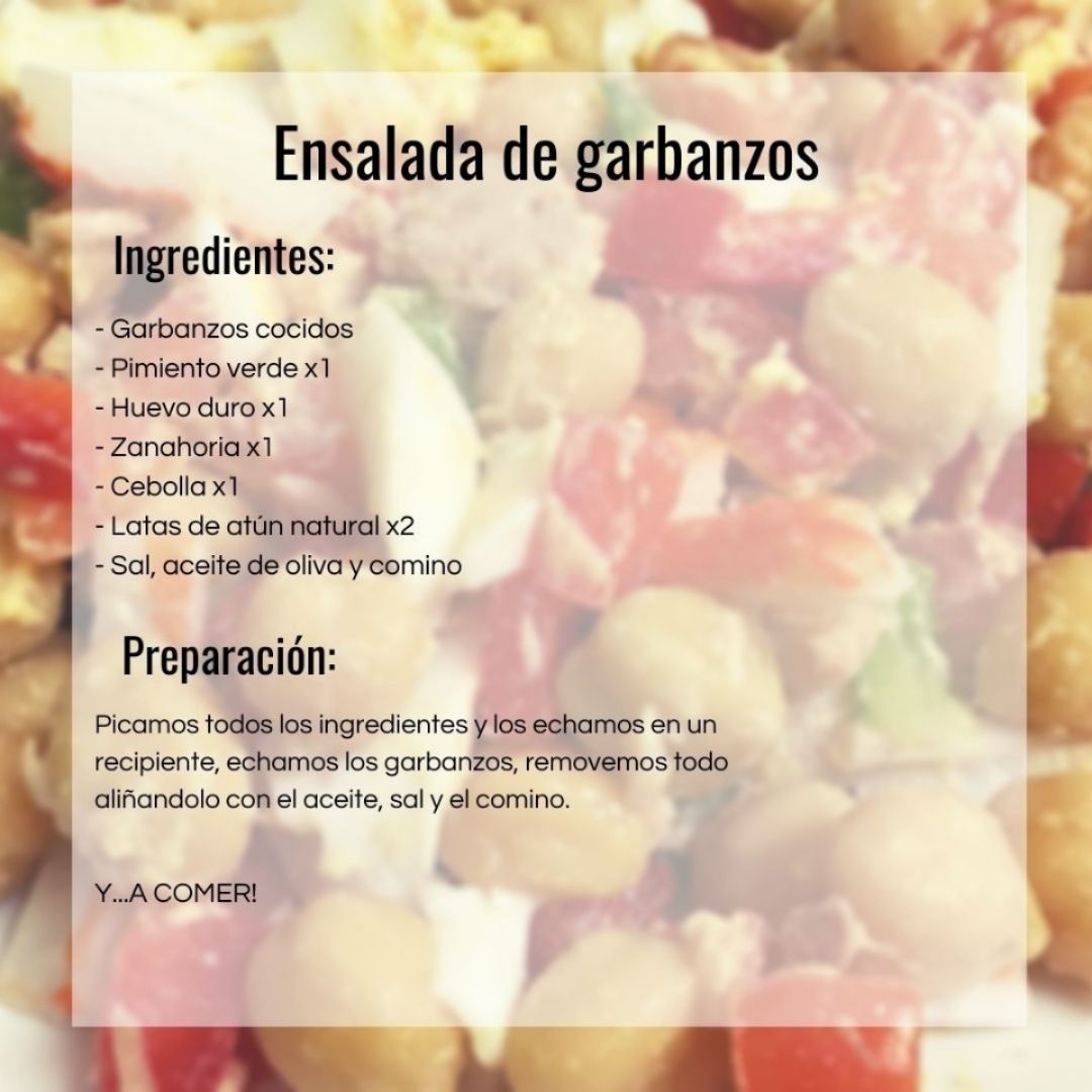 Ensalada de garbanzos