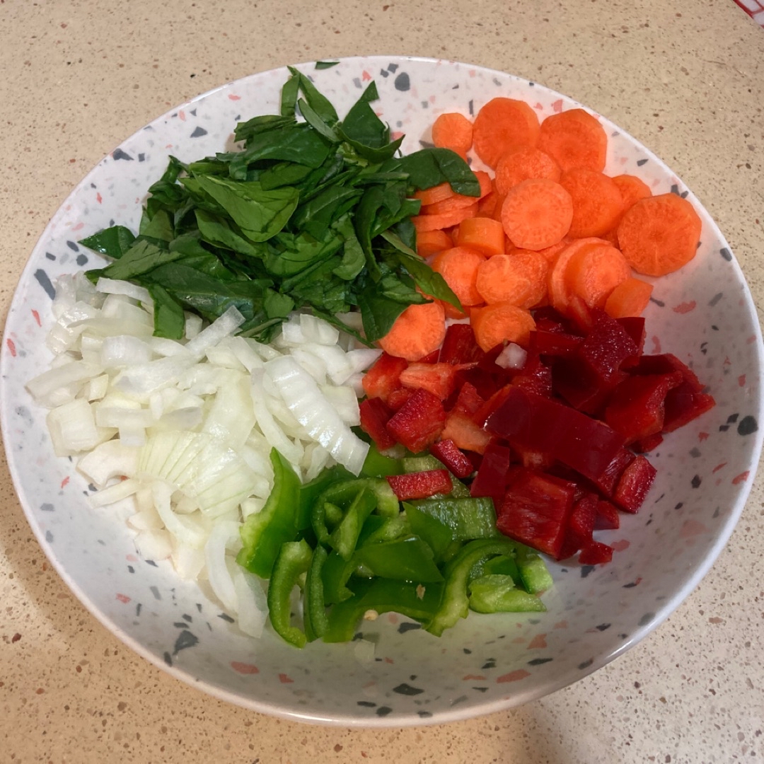 Arroz con verduras y Atún plancha Paso 0 Arroz con verduras y Atún plancha Paso 0