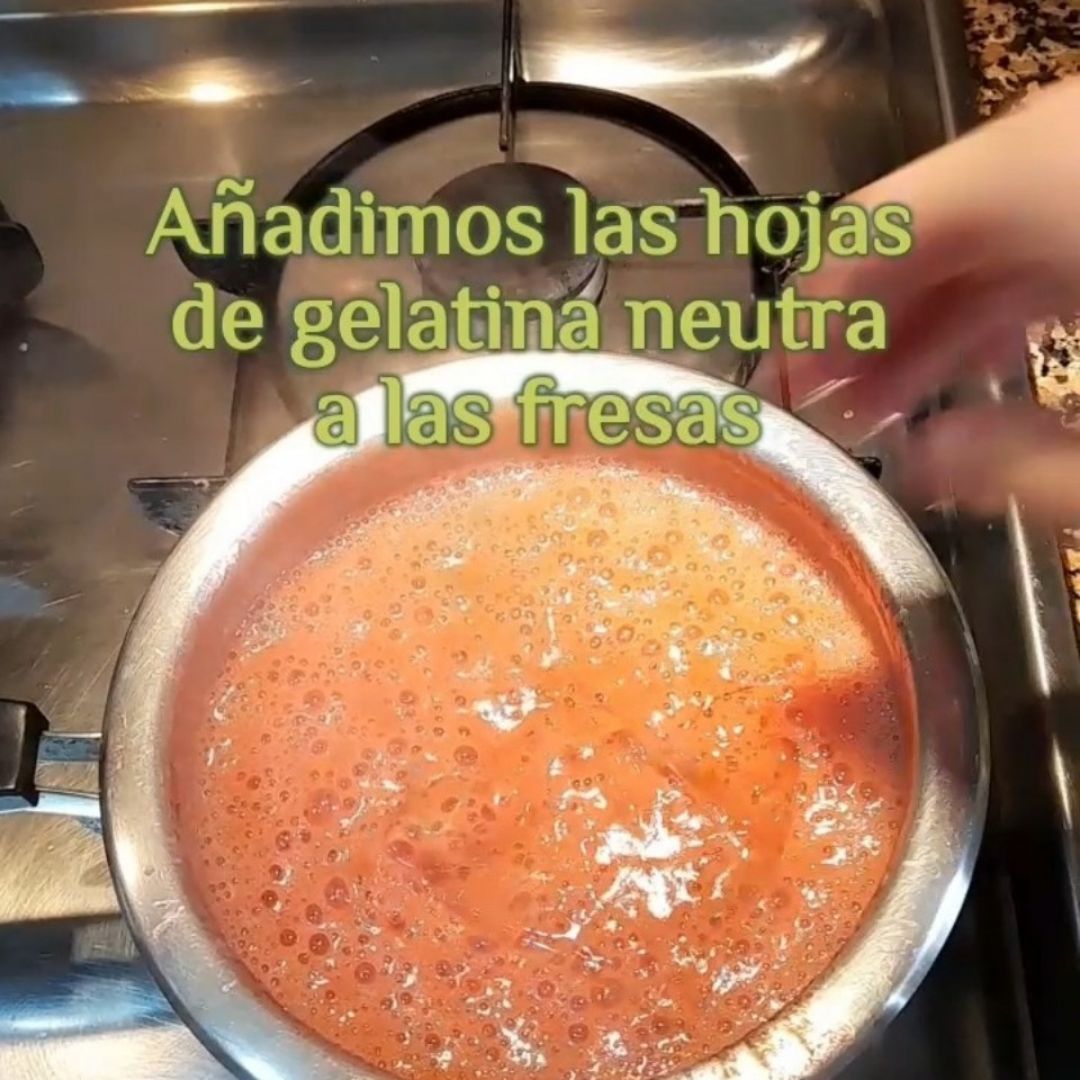 Corazón de gelatina 🍓❤ Paso 7