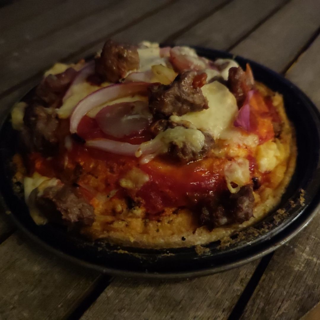 Pizza nube proteica. Pizza nube proteica.