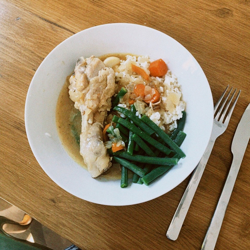 Pollo guisado a la cerveza Pollo guisado a la cerveza