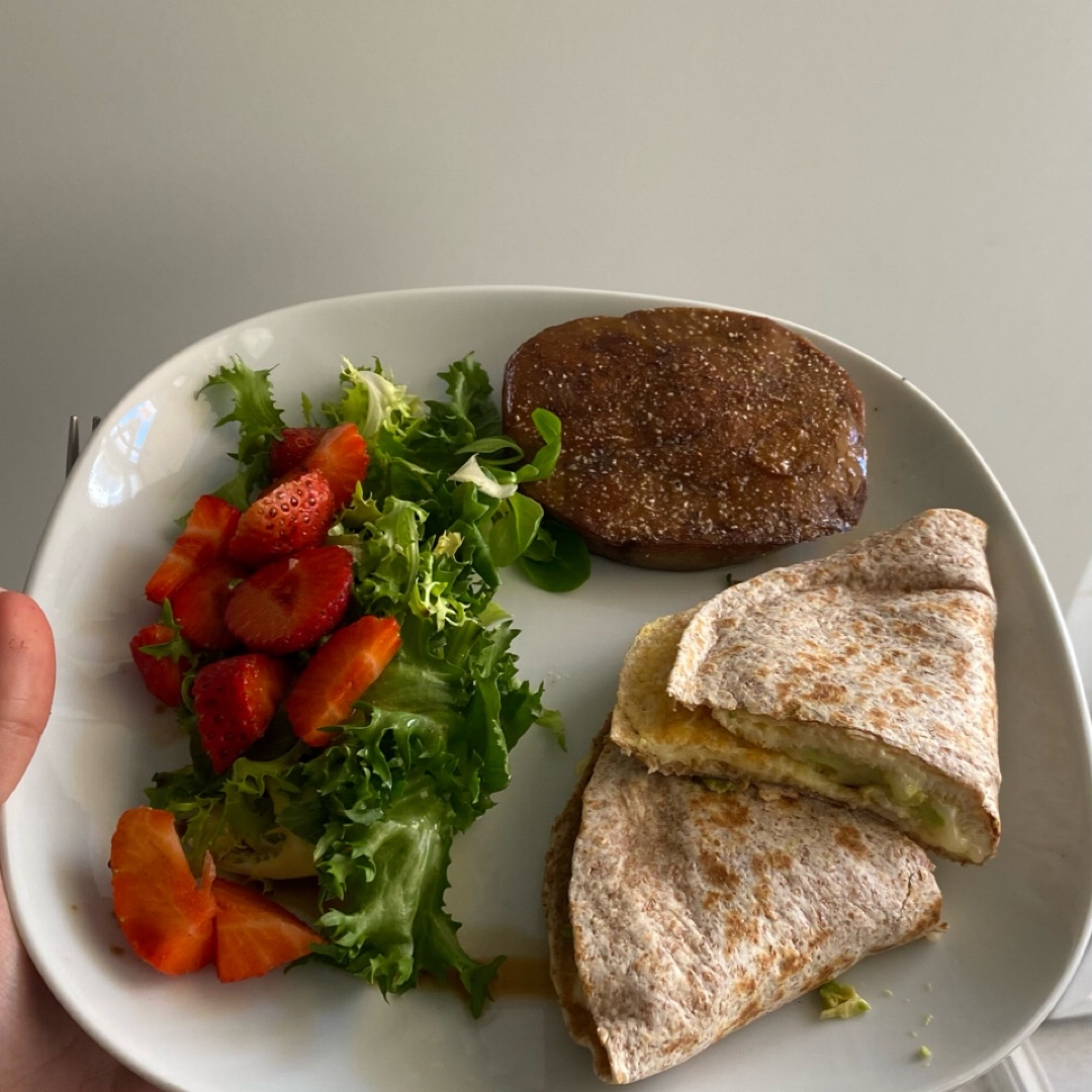 Tortillas integrales con seitan a la plancha Tortillas integrales con seitan a la plancha