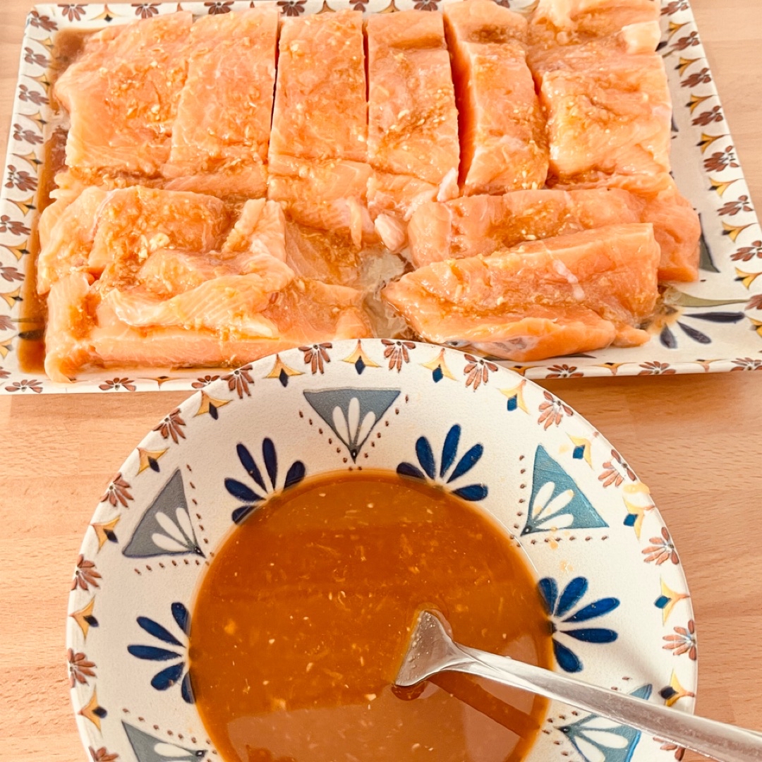 Salmón teriyaki Paso 3 Salmón teriyaki Paso 3