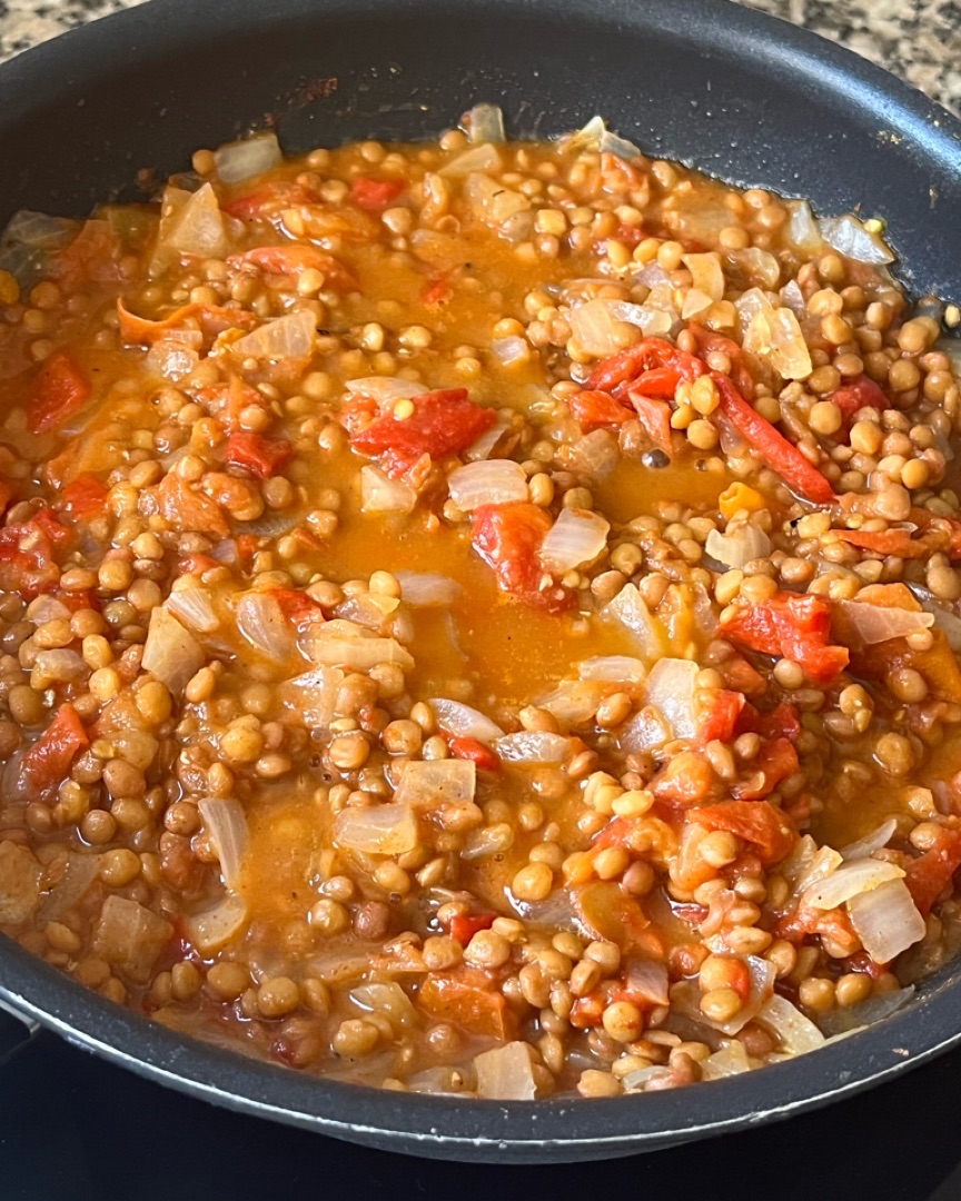 Lentejas al curry Lentejas al curry