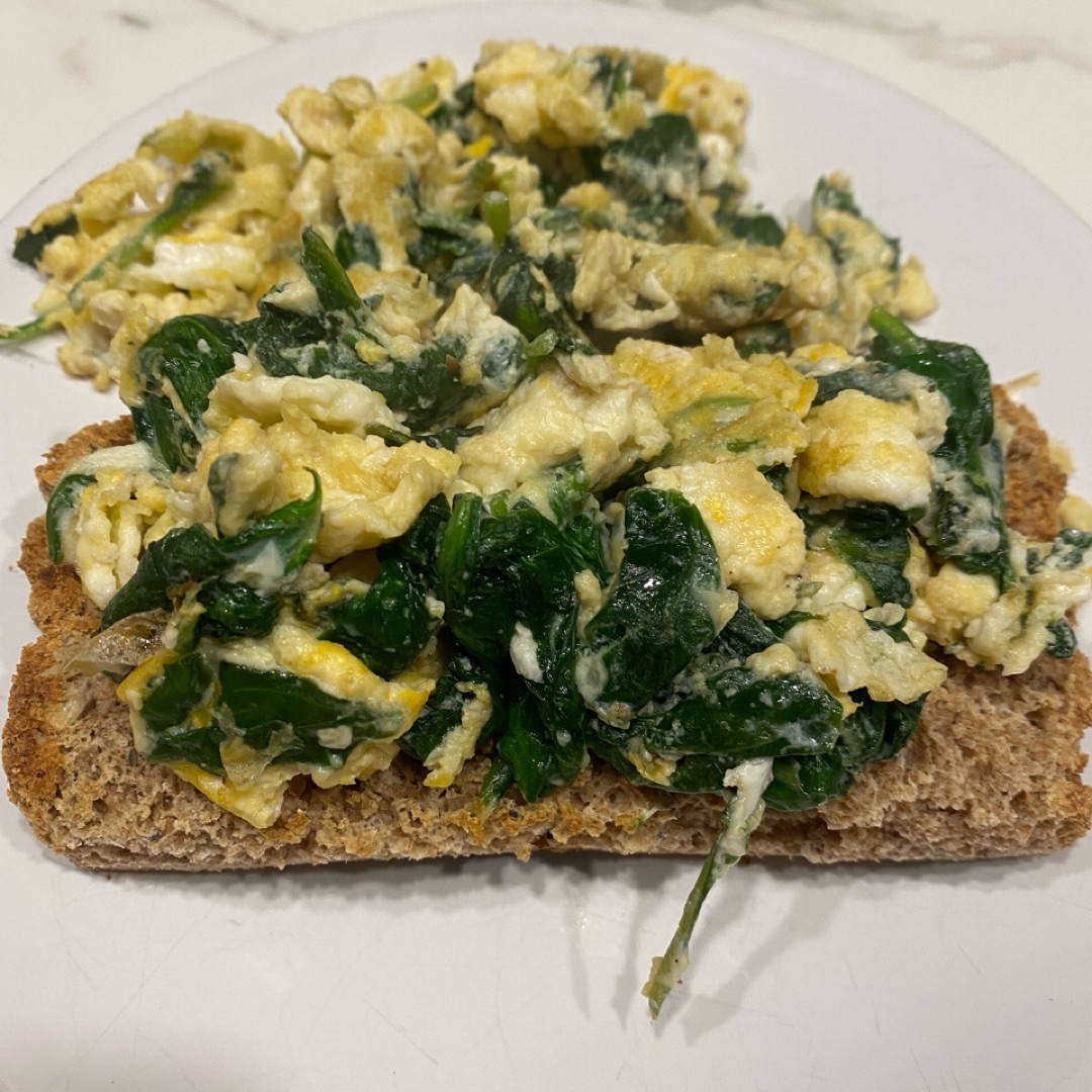 Huevos revueltos con espinacas Paso 3 Huevos revueltos con espinacas Paso 3