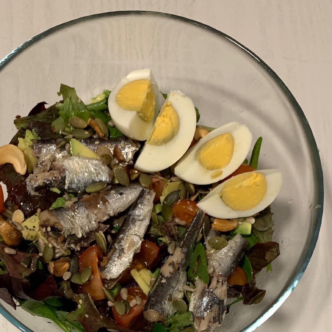 Ensalada con sardinillas