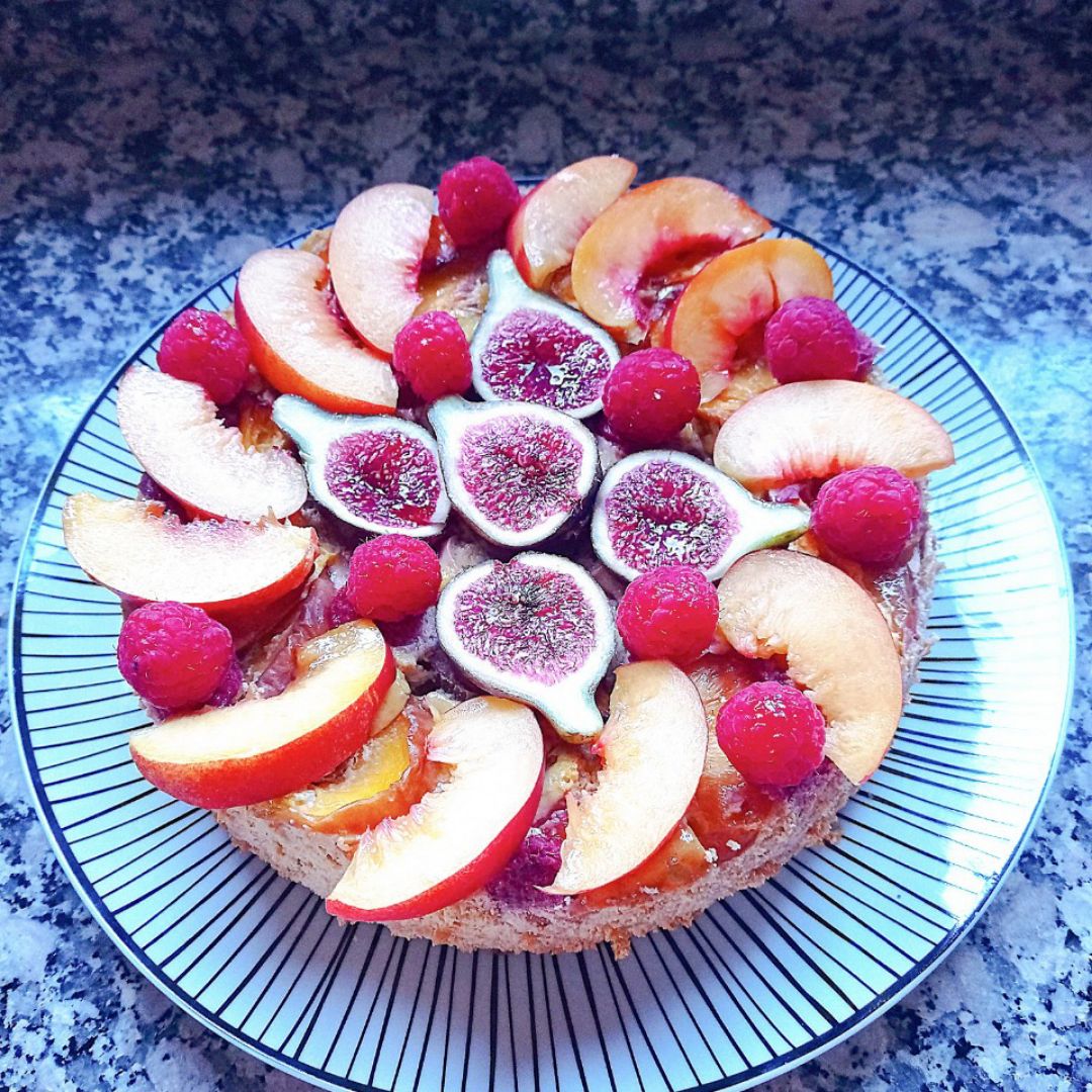 Cheesecake de 3 quesos 🐐🐃🍚 y frutas 🍑❤️ Paso 7