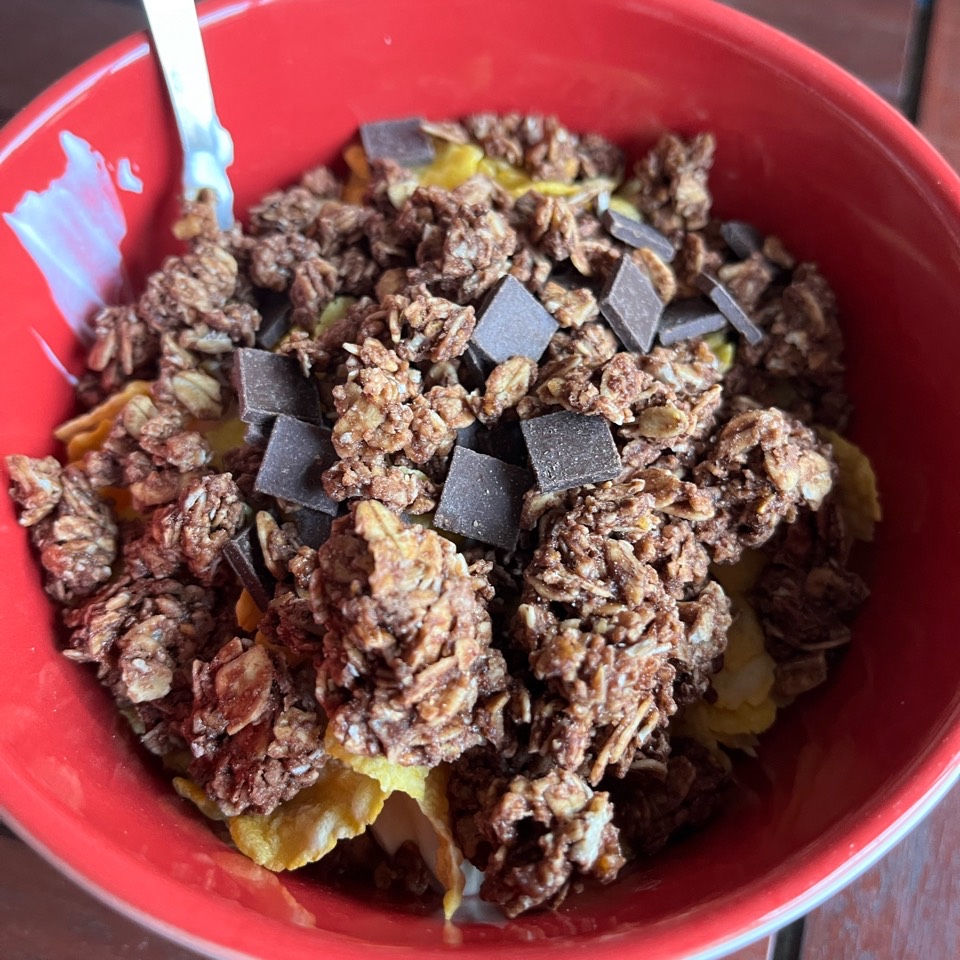 Bol de yogur con cereales Bol de yogur con cereales