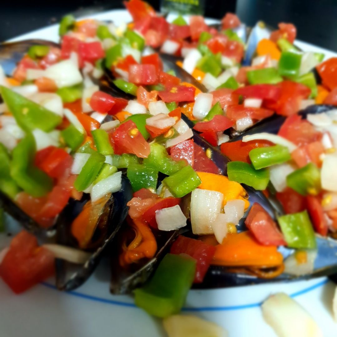 Mejillones con Vinagreta Mejillones con Vinagreta