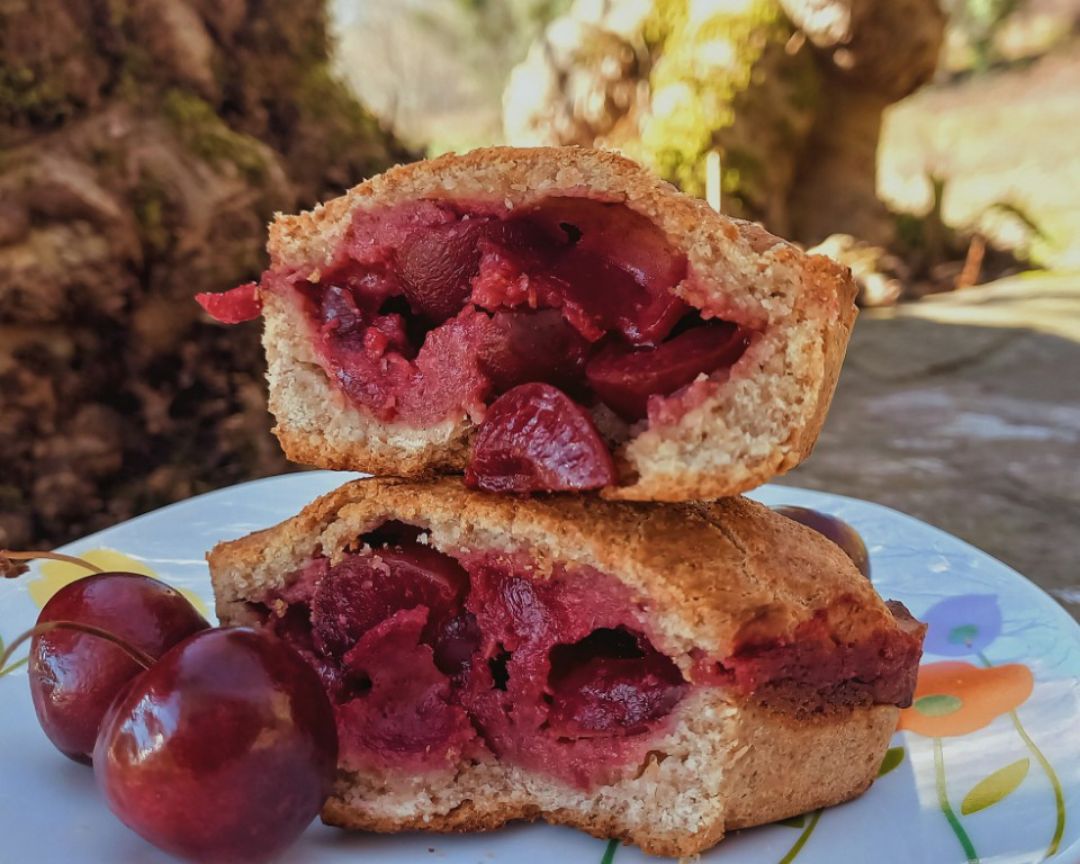 Mini tarta de cerezas 🍒 Mini tarta de cerezas 🍒