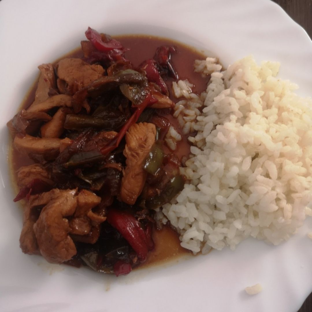 Pollo con soja Pollo con soja