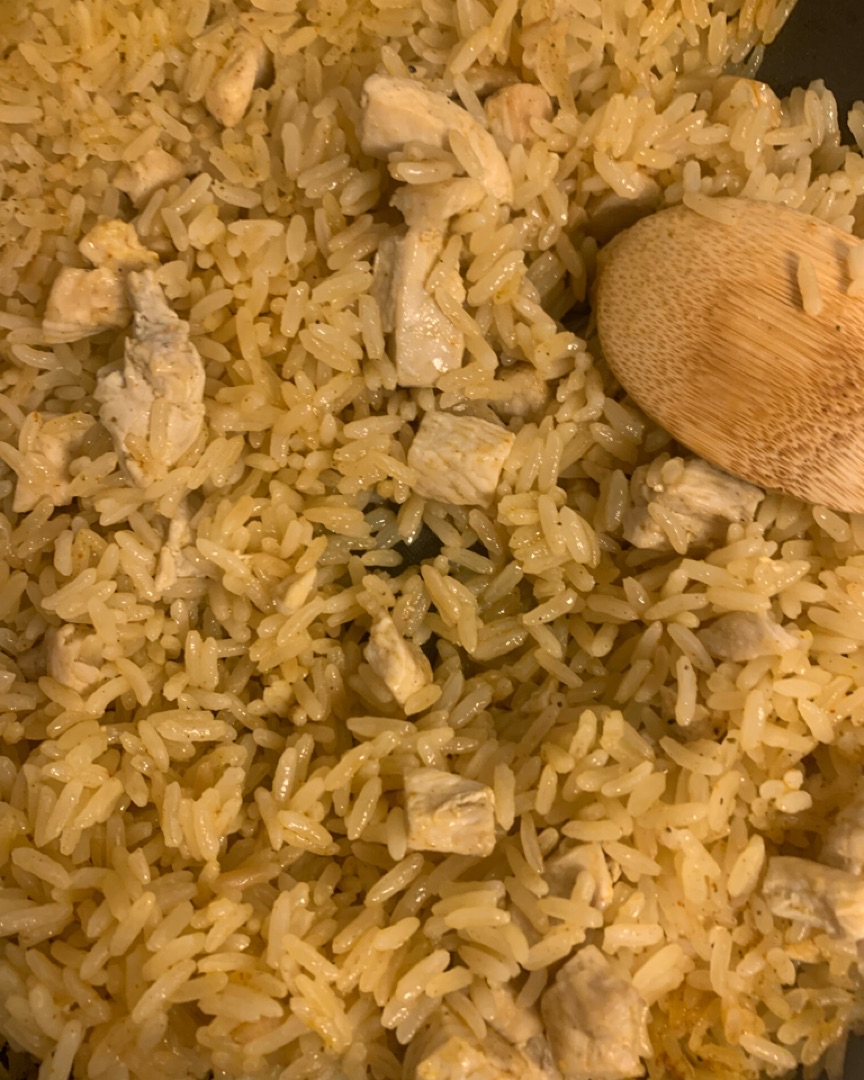 Arroz con pollo con 1 ingrediente