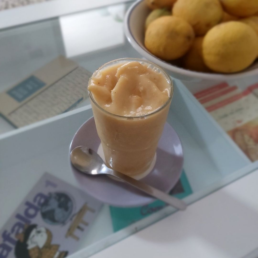 Helado de plátano y naranja 🍊🍌 Helado de plátano y naranja 🍊🍌