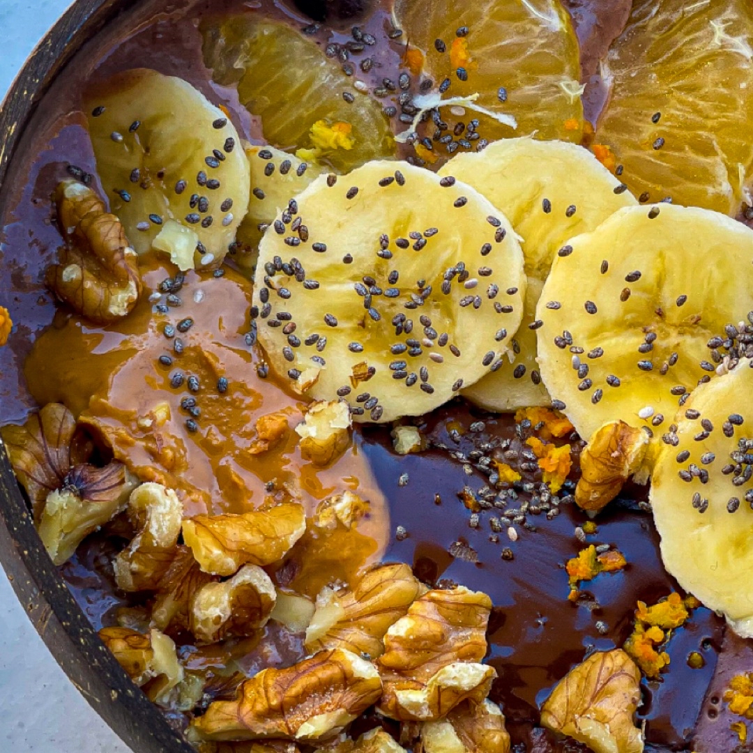 Porridge de chocolate y mandarinas  Paso 2