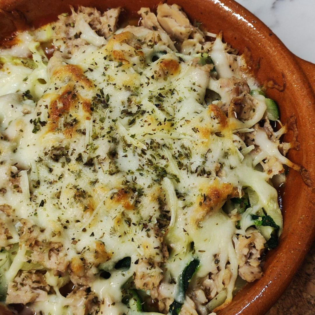 Calabacetis con atún al horno 🥒🐟🧀 Calabacetis con atún al horno 🥒🐟🧀