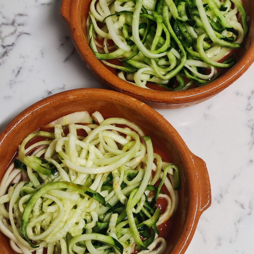 Calabacetis con atún al horno 🥒🐟🧀 Paso 3 Calabacetis con atún al horno 🥒🐟🧀 Paso 3