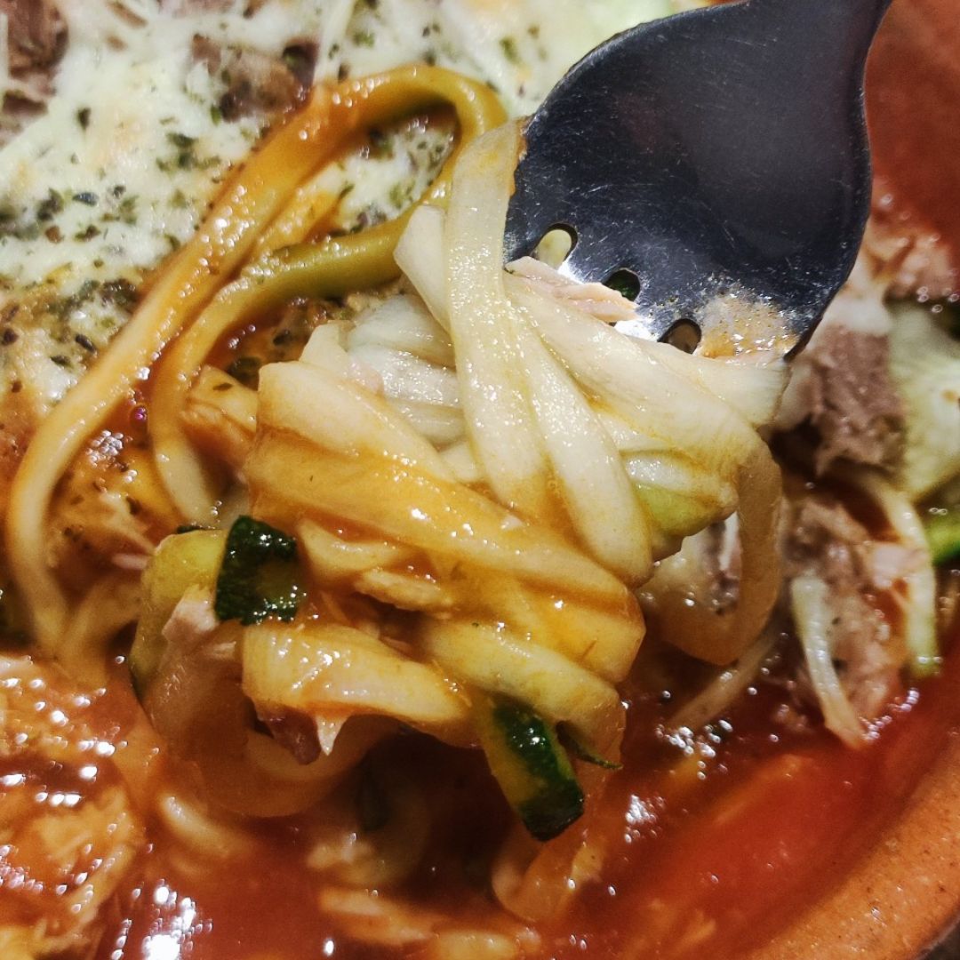 Calabacetis con atún al horno 🥒🐟🧀 Paso 7 Calabacetis con atún al horno 🥒🐟🧀 Paso 7