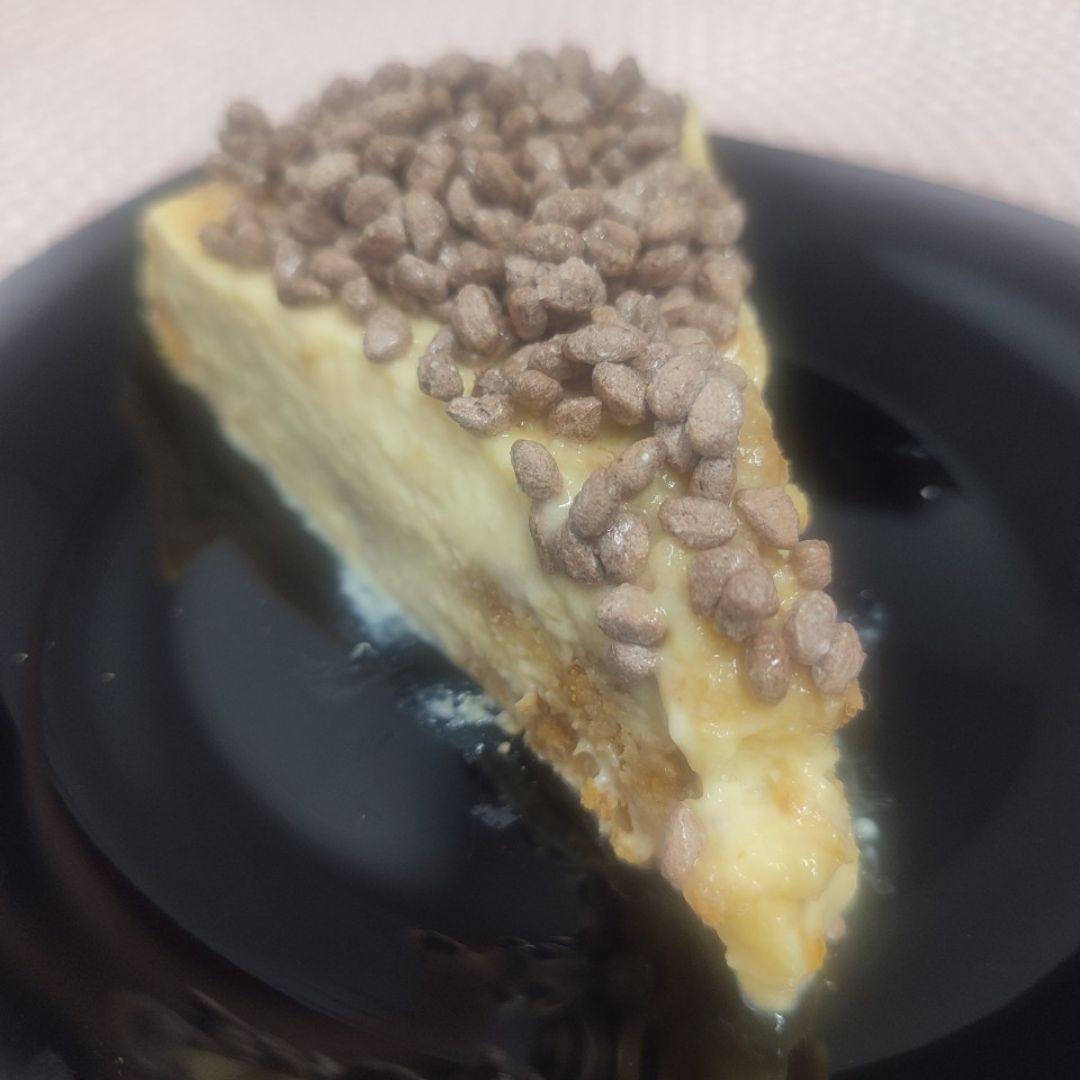Tarta cheesecake de melocotón 