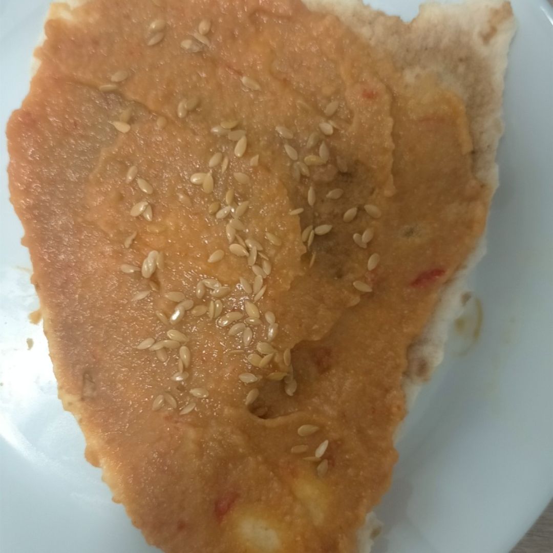 Hummus de pimiento 🫑 y sésamo Paso 7 Hummus de pimiento 🫑 y sésamo Paso 7