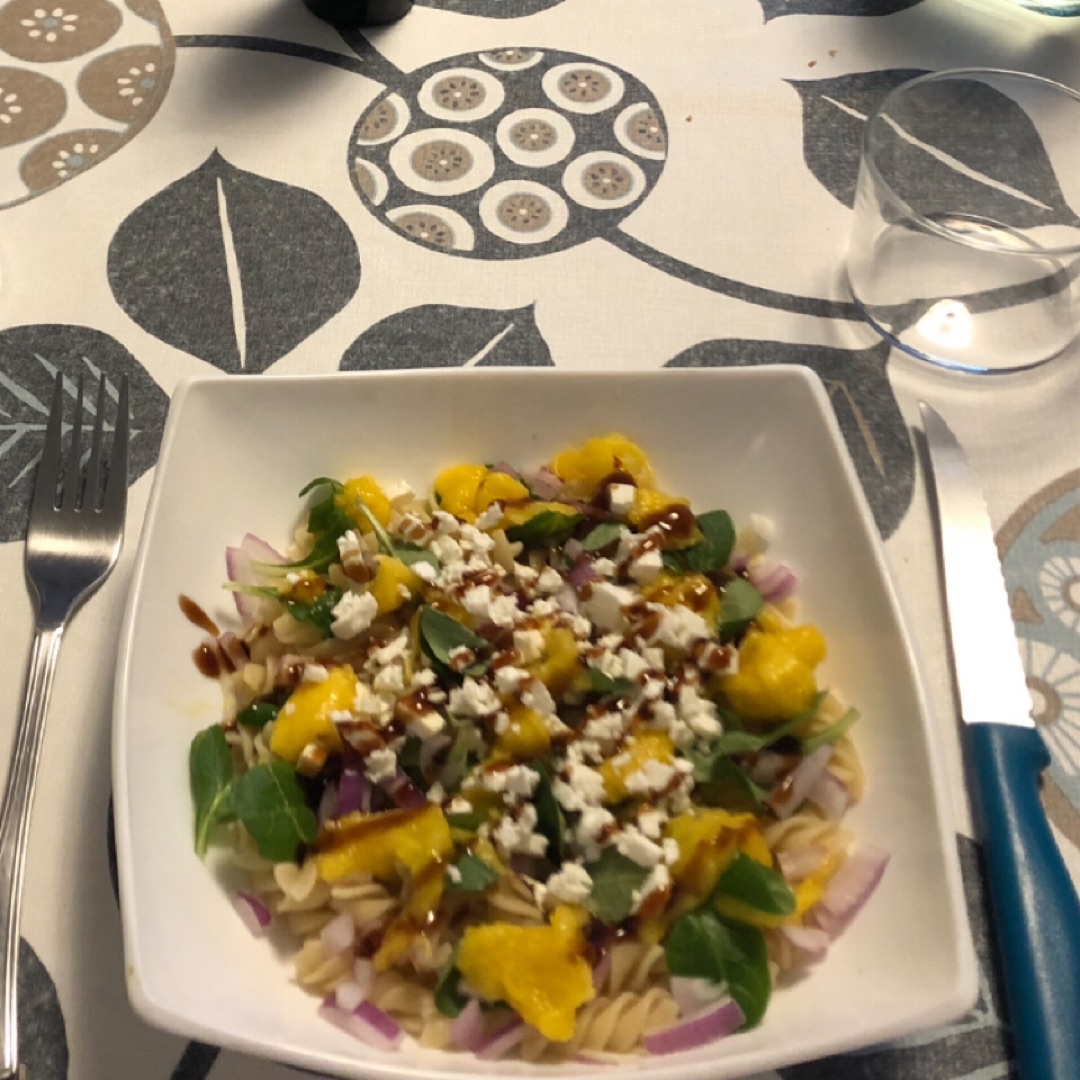 Ensalada de pasta colorida 🥗 Paso 3