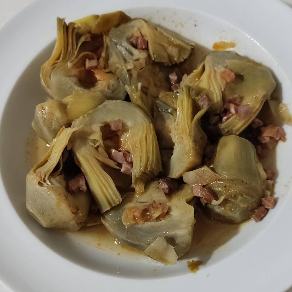 Alcachofas con jamón Alcachofas con jamón