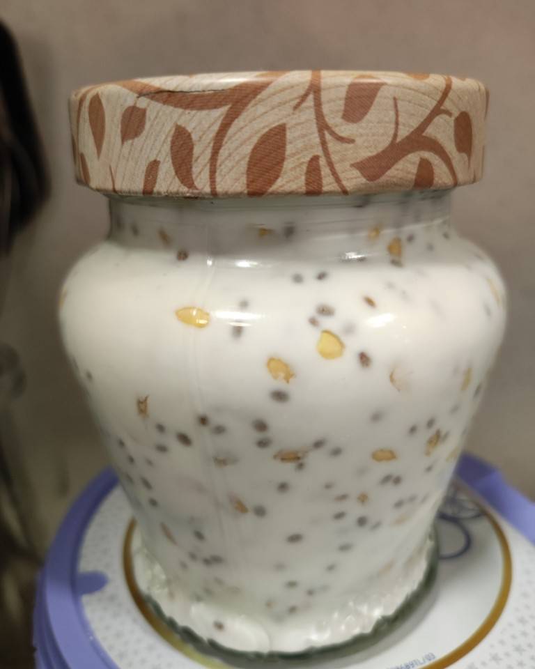 Kéfir con semillas y frutas Kéfir con semillas y frutas