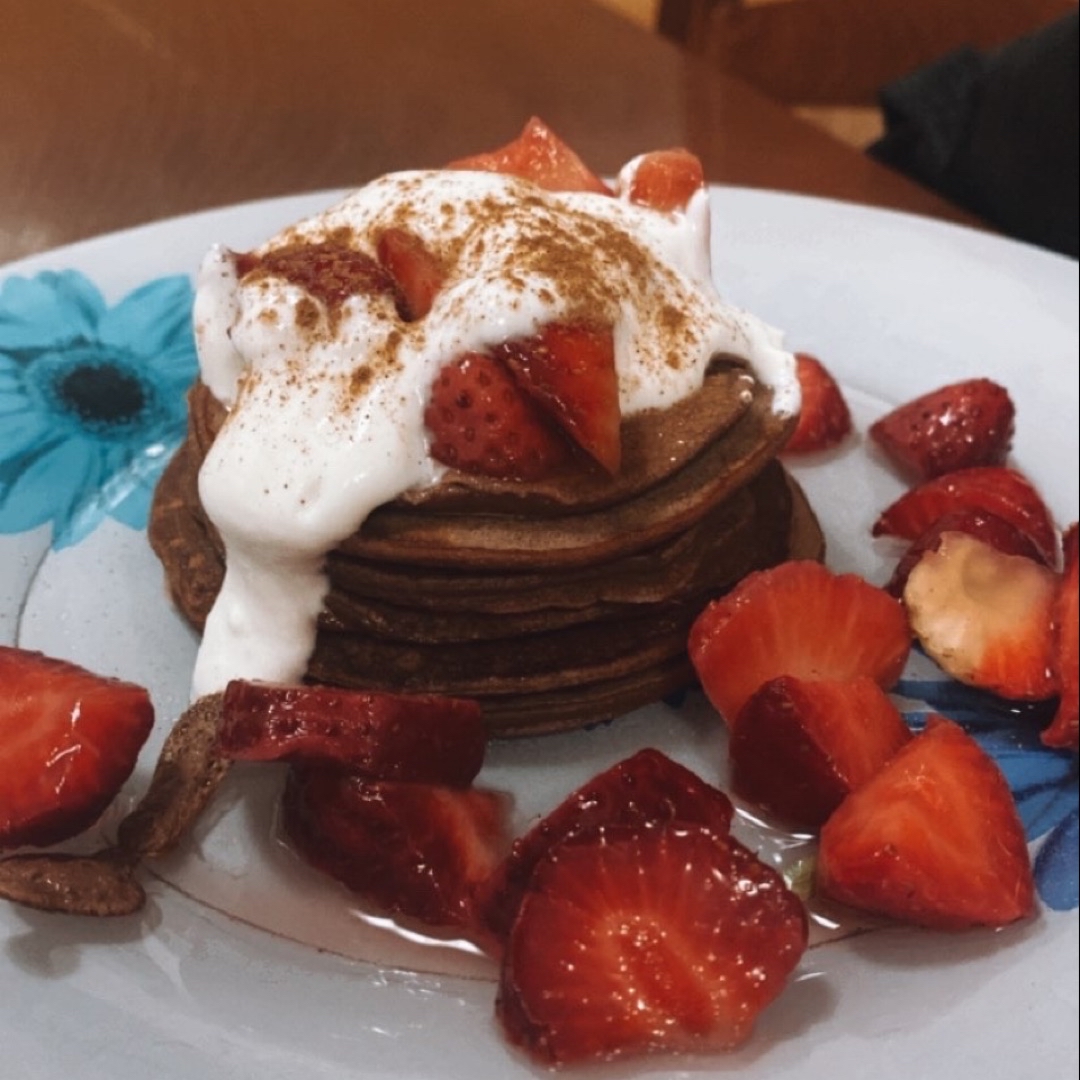 Tortitas de Cacao y Yogur Tortitas de Cacao y Yogur