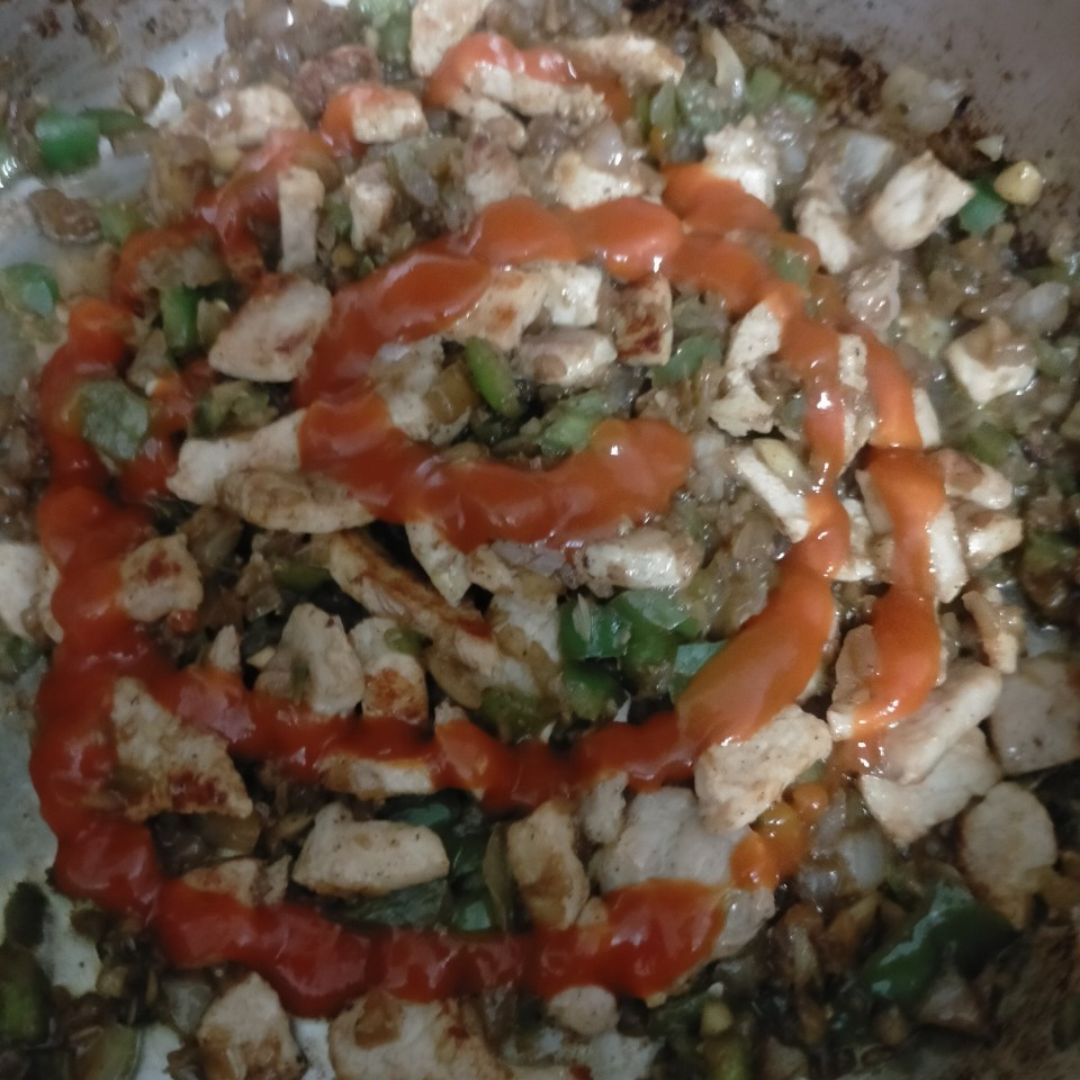 Arroz con lomo y verduras  Paso 2