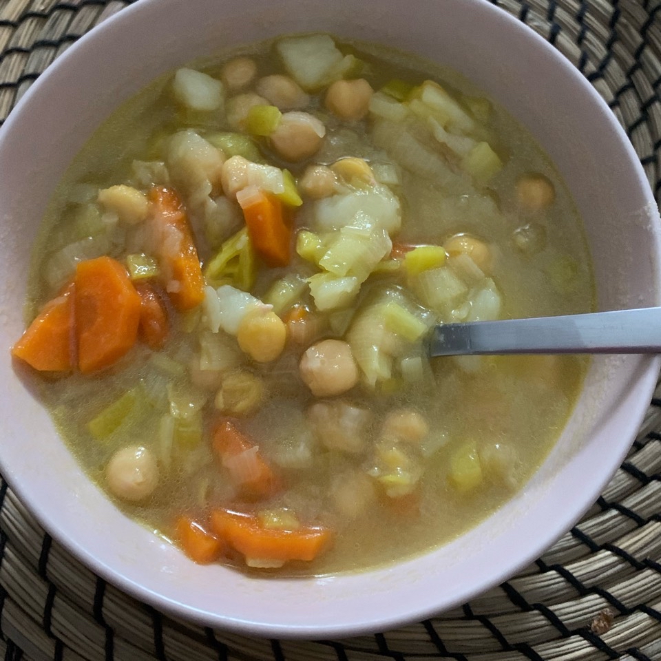 Porrusalda con garbanzos Porrusalda con garbanzos