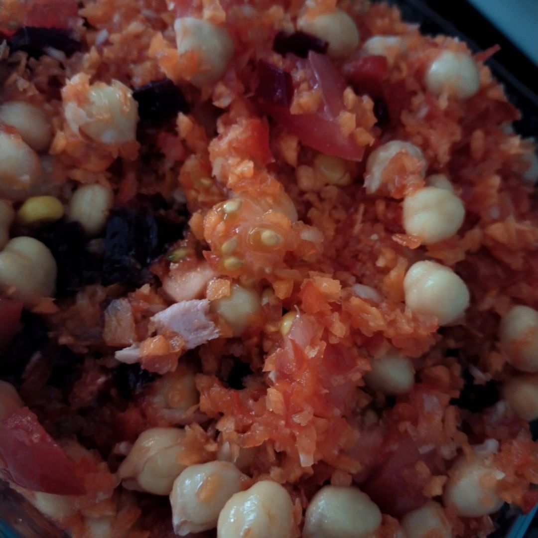Ensalada de garbanzos con atún 