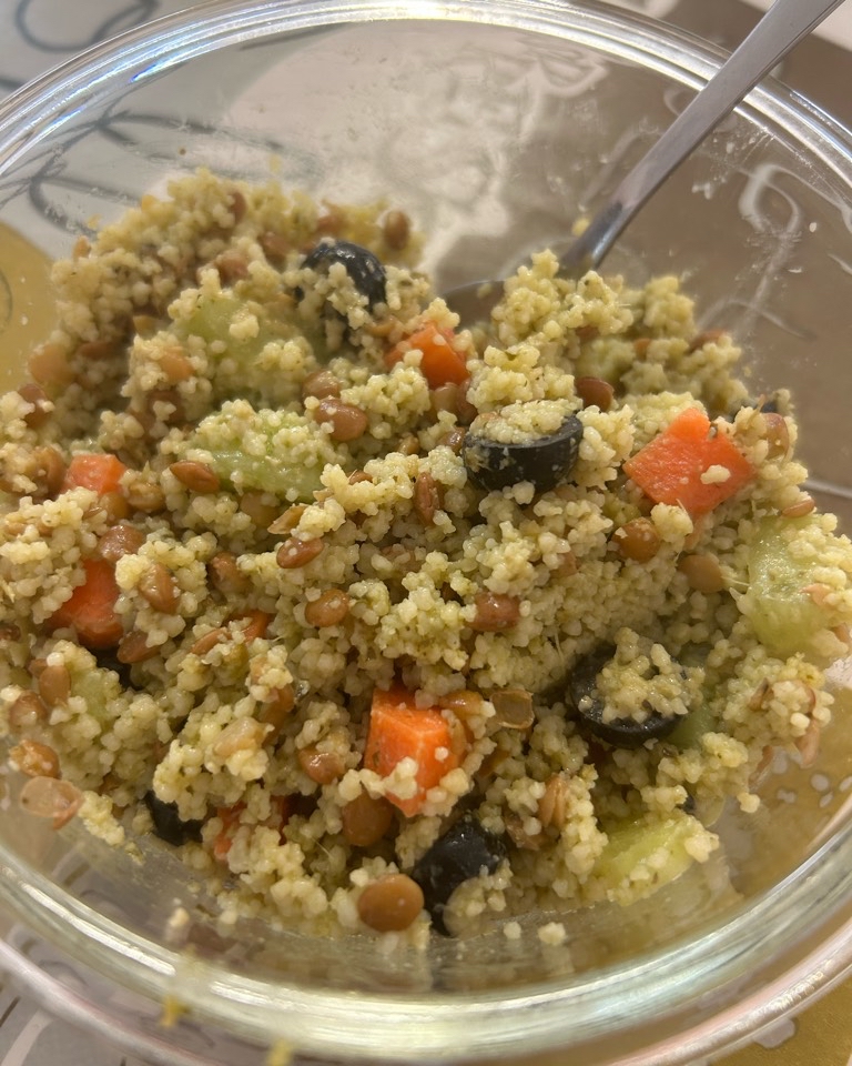 Ensalada de Cous Cous al pesto Ensalada de Cous Cous al pesto