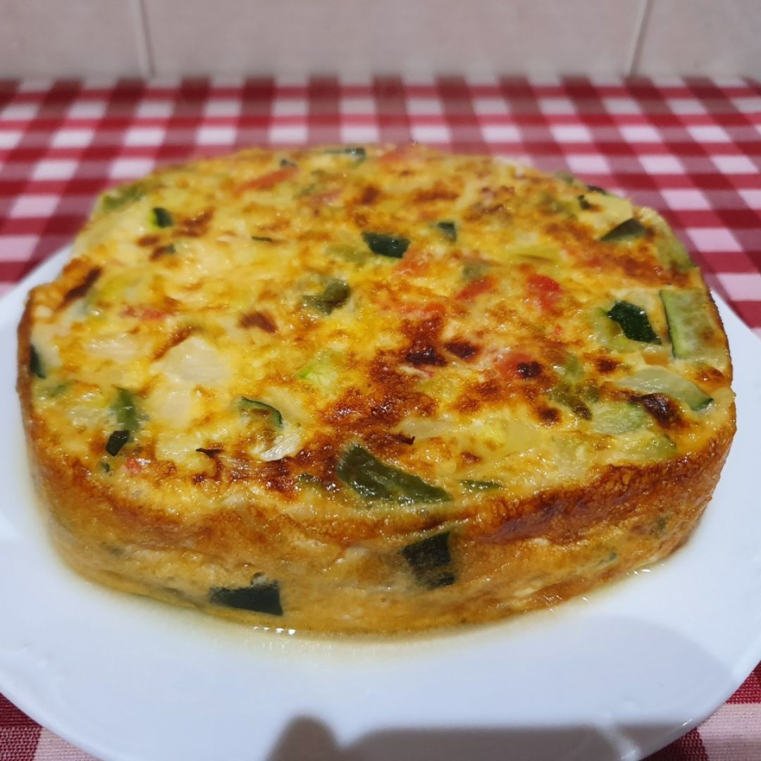 Pastel de verduras en airfryer Pastel de verduras en airfryer