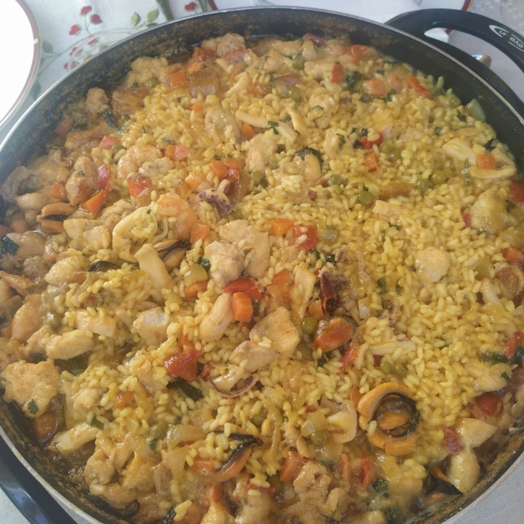 Arroz caldoso de pescado y marisco Arroz caldoso de pescado y marisco