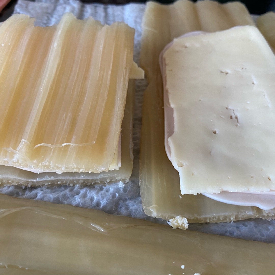 Pencas de acelga rellenas Paso 2