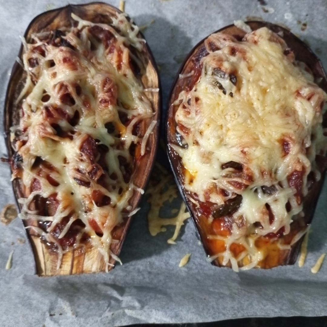 Berenjenas rellenas de verdura Berenjenas rellenas de verdura